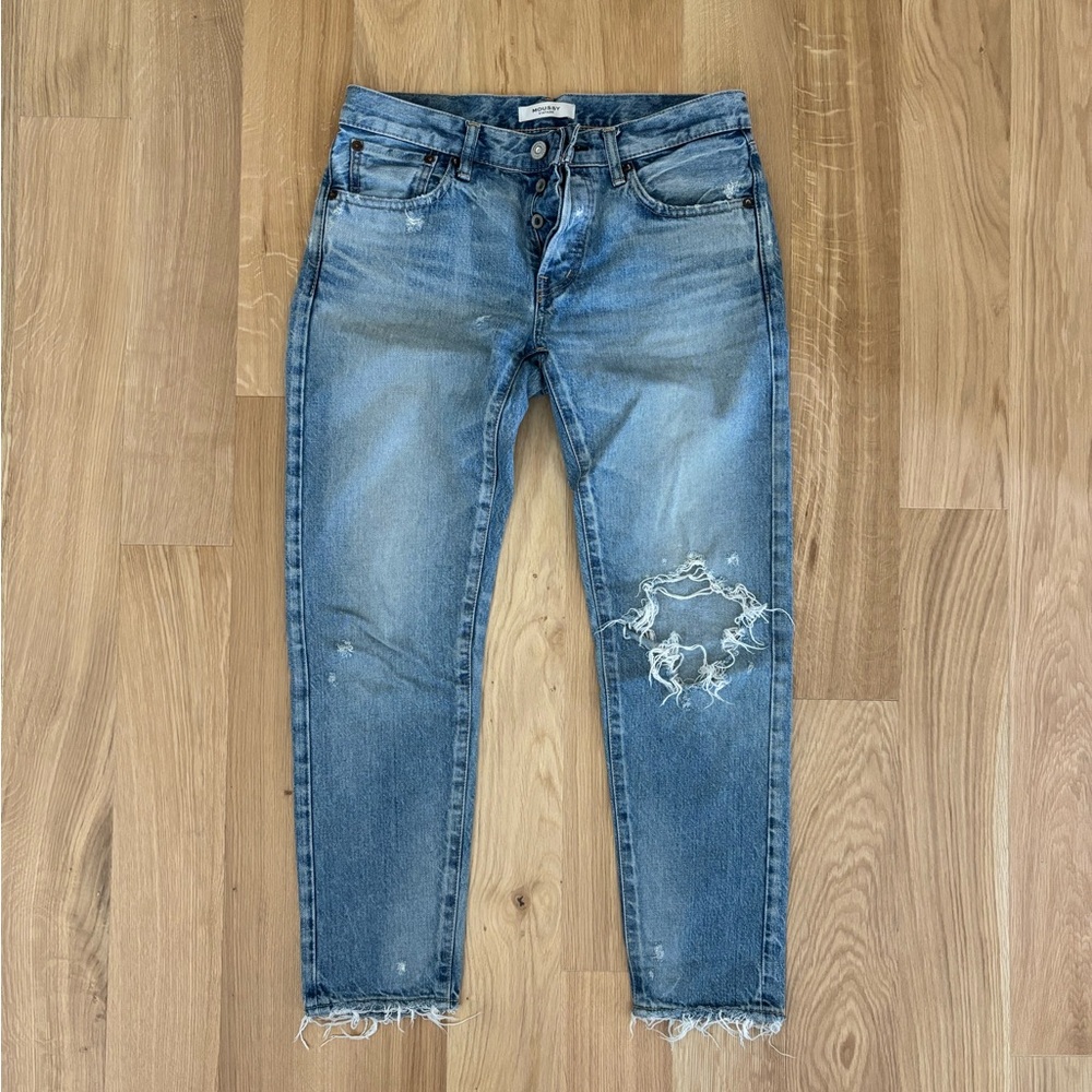 Moussy Light Blue tapered Jeans